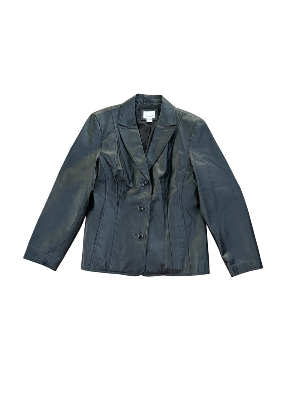 Leather Oversized Blazer Jacket Vintage